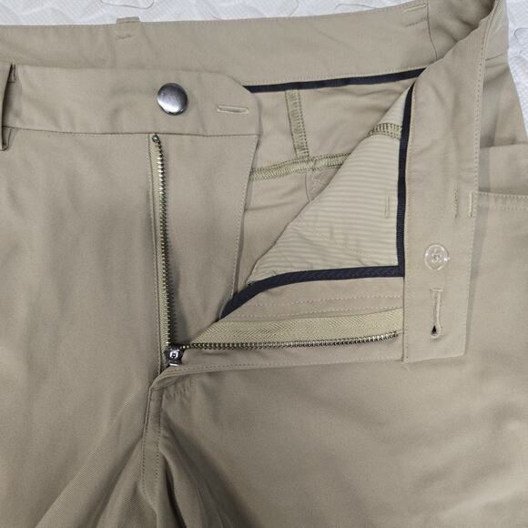 Lululemon ABC Pants Mens 34 x 32 Khaki Tan Classic Fit Stretch Career Casual - Picture 8 of 11
